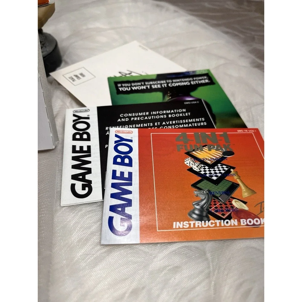 Nintendo Gameboy 4‎ In 1 Fun Pak Complete Box & Manuals Tested Working